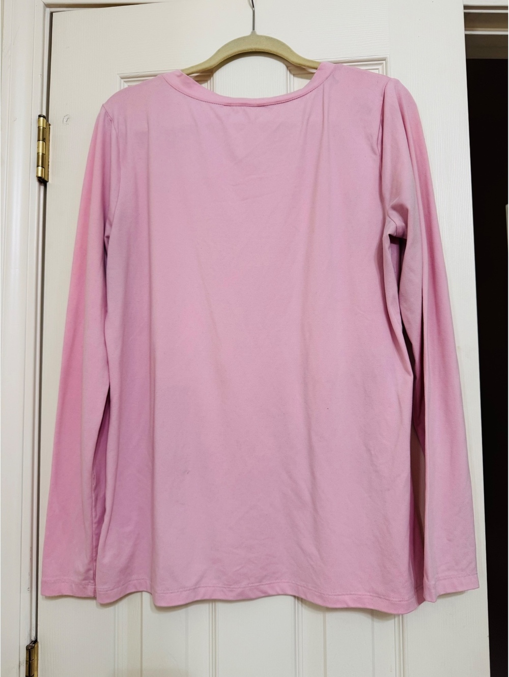 ZENANA Women's Long Sleeve V-Neck T-Shirts, 2 Pack, Size 1X